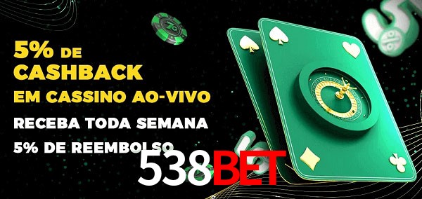 Promoções do cassino ao Vivo 538bet